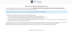 Desktop Screenshot of parkingticketpayment.com
