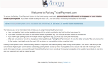 Tablet Screenshot of parkingticketpayment.com